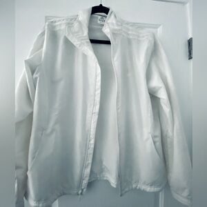 Adidas white windbreaker